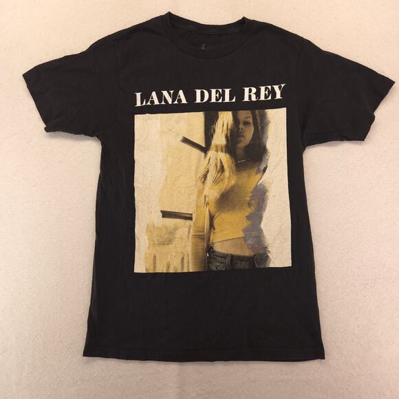 Lana Del Rey Band Graphic Short Sleeve Crew Neck T Shirt Mens Size M Black - Picture 2 of 9